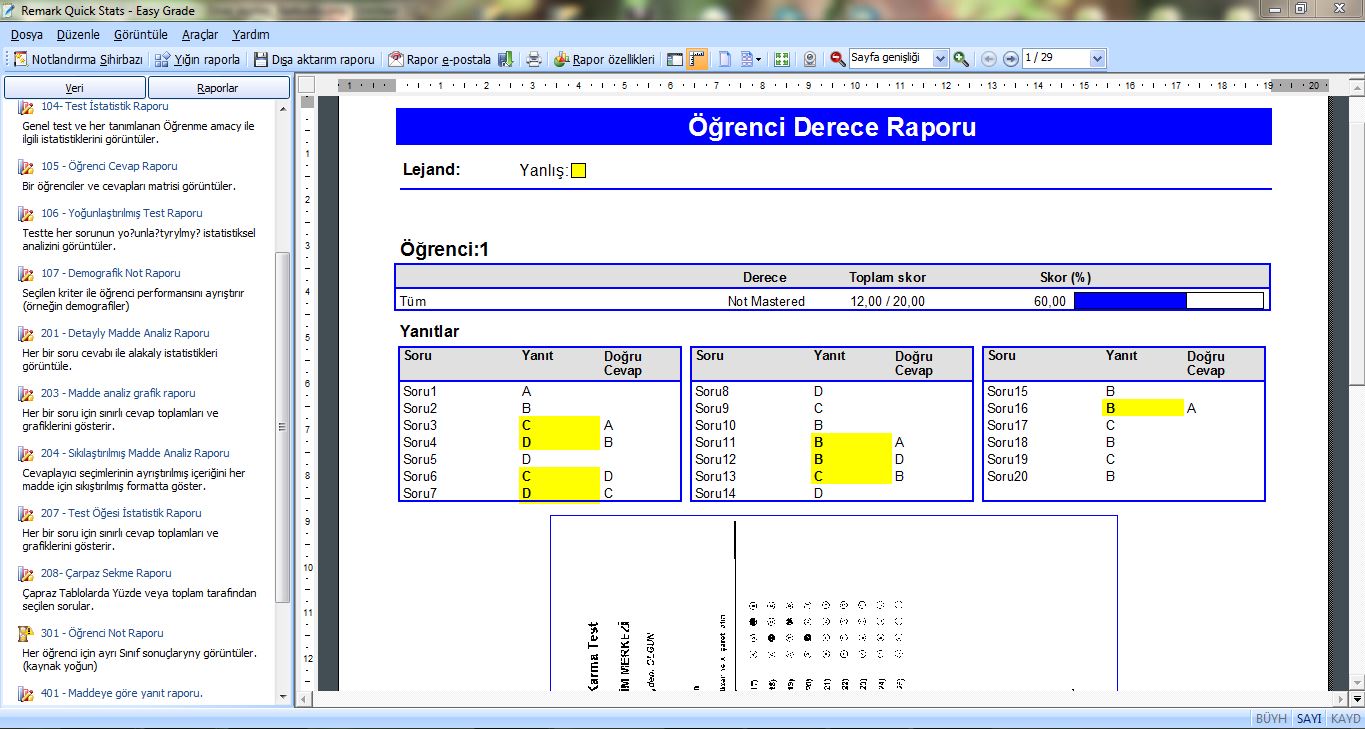 Remark Office OMR Optik Okuma Yazılımı 4 remark office omr optik okuma yazılımı